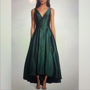 Betsy & Adam Satin Fit&Flare Gown homecoming dress
